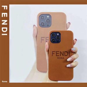 fendi iphoneケース 15pro レザー フェンディ風 iphone14/13 