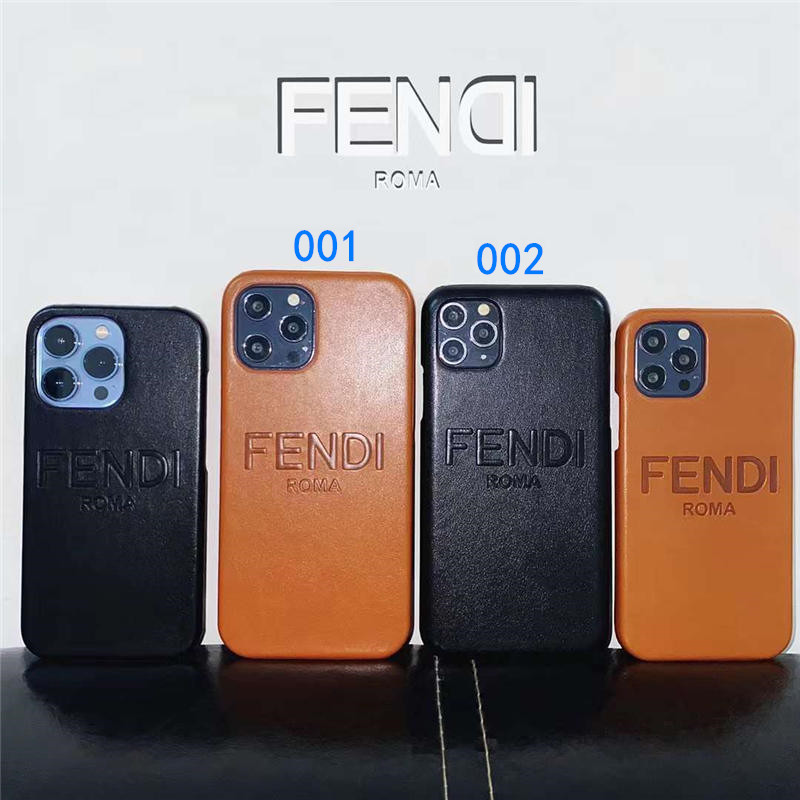 fendi iphoneケース 15pro レザー フェンディ風 iphone14/13 