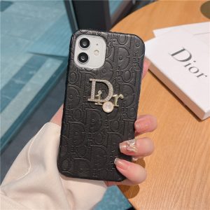 diorロゴ iphone15pro/14/13 レザーケース レディース iphone12 ケース 