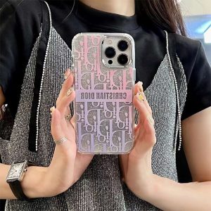 キラキラ iphone14proケース dior風 iphone14/14promaxケース くすみピンク 女子 韓国