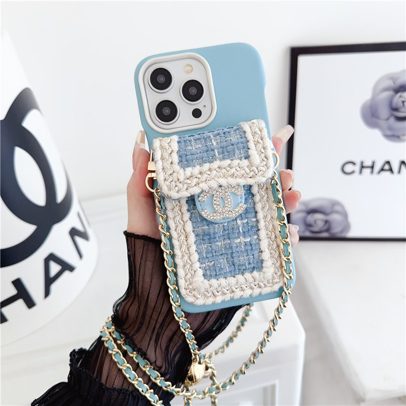 chanel スマホ ショルダー iphone15/15pro ケース シャネル