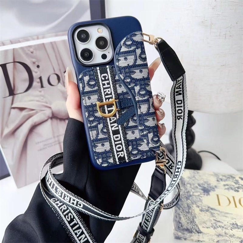 dior iphone16 ケース スマホショルダー ディオール iphone16pro ショルダー ケース ブランド iphoneケース  ハイブランド スマホケース 斜めがけ おしゃれ