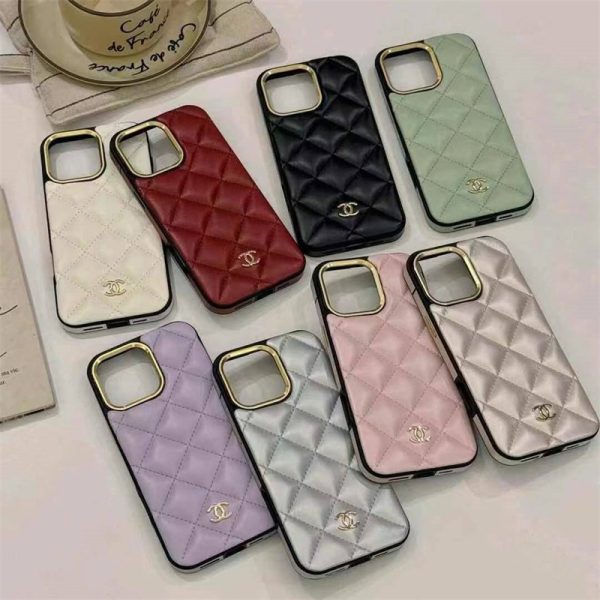 chanel iphone16 ケース ラムスキン シャネル アイフォン ケース iphone16pro ケース ハイ ブランド iphone15/14/13 カバー かわいい スマホケース ブランド 人気